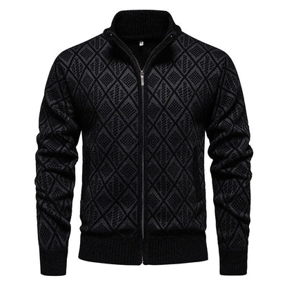 Calidus - Herren Smart-Casual Pullover mit Reißverschluss