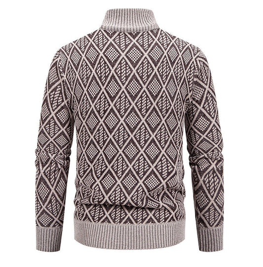 Calidus - Herren Smart-Casual Pullover mit Reißverschluss