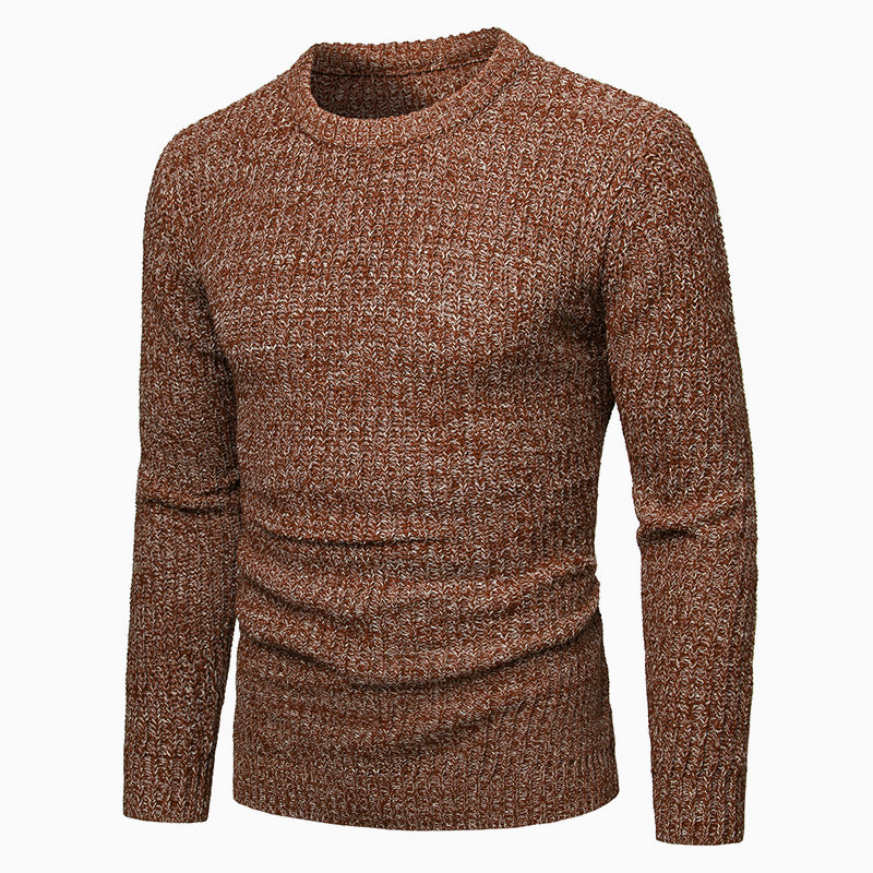 Einar - Herren Strickpullover mit Melange-Muster